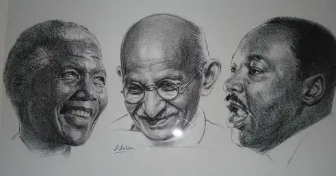 Mandela, Gandi, King